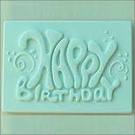 Silicone fondant Happy Birthday Plaque mould. moud size 11x8cm