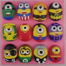 Silicone fondant Despicable me Minion Super Heros Mould, size of mould 10.5x11cm