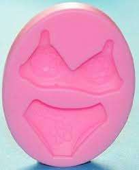 Bikini silicone mould, for choclate or fondant, size of mould 8x6cm