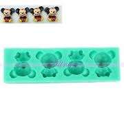 Mickey Mouse silicone fondant mould. size of mould 12x3cm