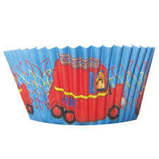 25 Cupcake holders/ wrappers Fireman