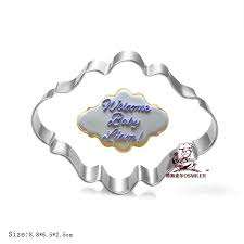 Dialog box cookie cutter metal, 9x6.5cm