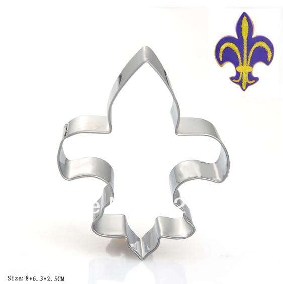 Fleur De Lis cookie cutter metal, 7.5x6.5cm