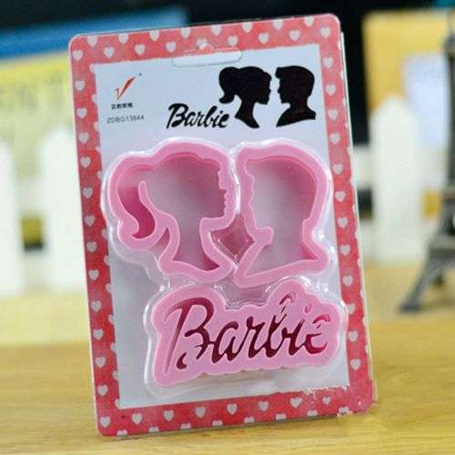 Barbie plastic cookie cutters