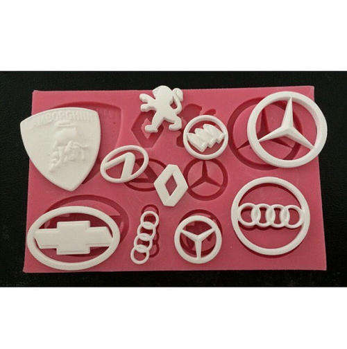 Car logos silicone fondant Mould B size of mould is 13x8cm