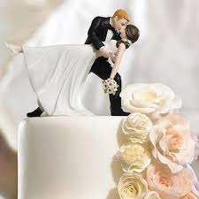 Wedding  bride and groom cake topper