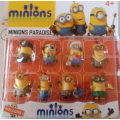 Despicable me 2 minions, plastic figurine set, perfect to use as cake toppers