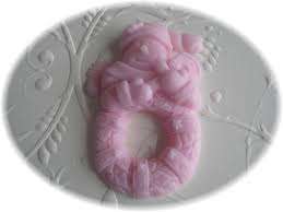 Silicone fondant / sugarpaste snowman Wreath mould