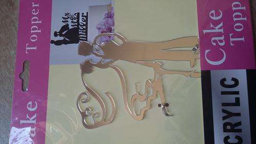 Acrylic mirror cake topper was R100 now R60