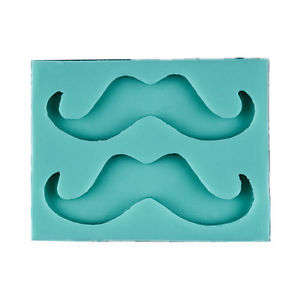 Moustache silicone fondant mould. size of mould 8x6cm