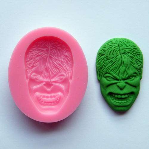 Hulk silicone mould, for choclate or fondant, size of mould 7x6cm