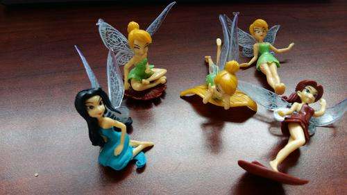 Tinkerbel fairies figurine set , perfect to use as cake toppers, 9cm, no packaging