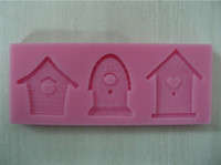 Silicone fondant  Bird house mould. size of mould 11.5x4.5cm