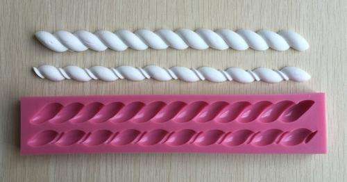 Silicone fondant  mould Fritters, size of moulds 21x3.5cm