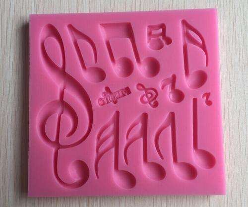 Silicone fondant  mould Music notes,  size of moulds 11.5x11cm