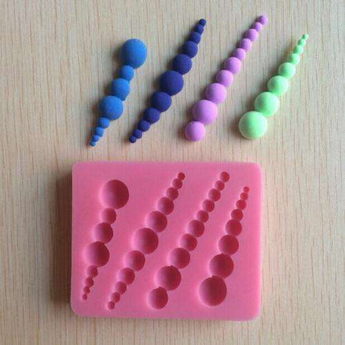 Silicone fondant  mould pearl,  size of moulds 6.5x6cm