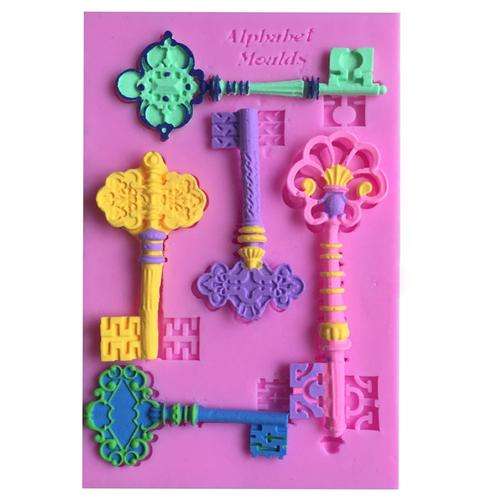 Silicone fondant mould Classical keys,  size of mould 12.5x8cm