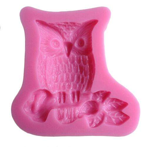 Owl Silicone fondant mould, size of mould 5x5cm,