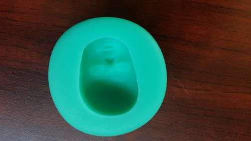 Human Face Silicone fondant mould, size of face 3.5x2cm