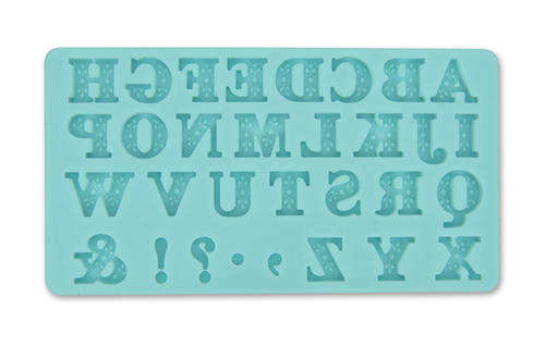 Alphabet Silicone fondant mould, size of mould 14x8cm
