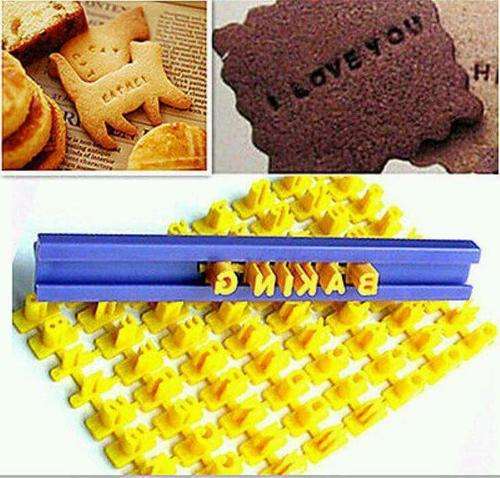 cookie/ Fondant alphabet imprint set