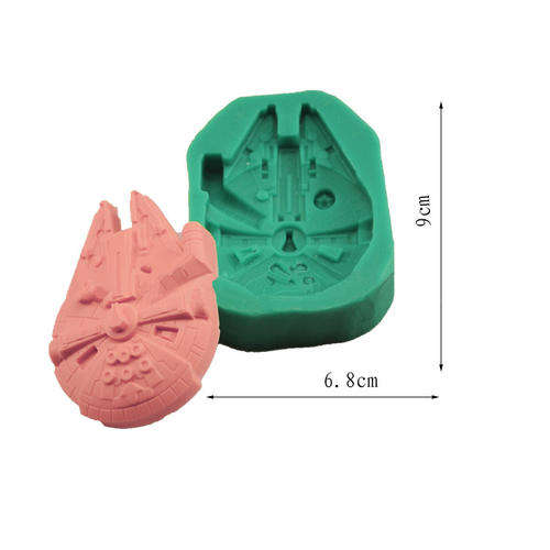 Silicone Star wars spaceship, 8x5.6cm