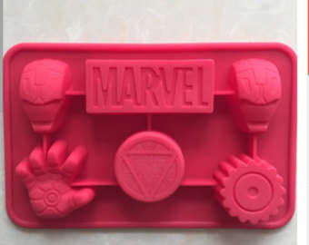 Marvel Silicone fondant mould, size of Mould 18x11cm