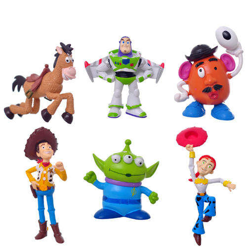 Toy story plastic  figurine set. perfect for cake toppers