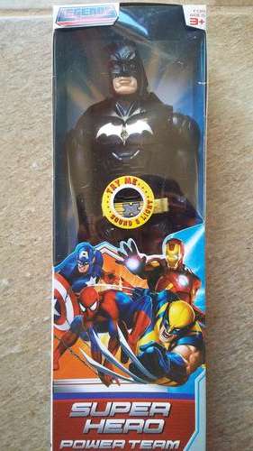 Plastic Batman super hero figurine , 30cm perfect to use as cake topper