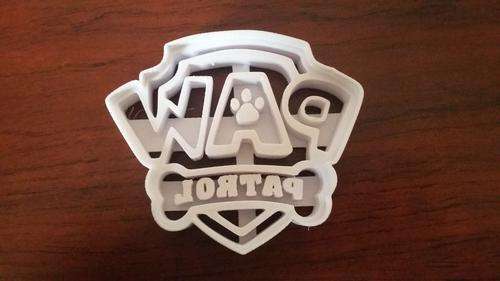 Paw patrol logo cookie cutter, 7x6cm