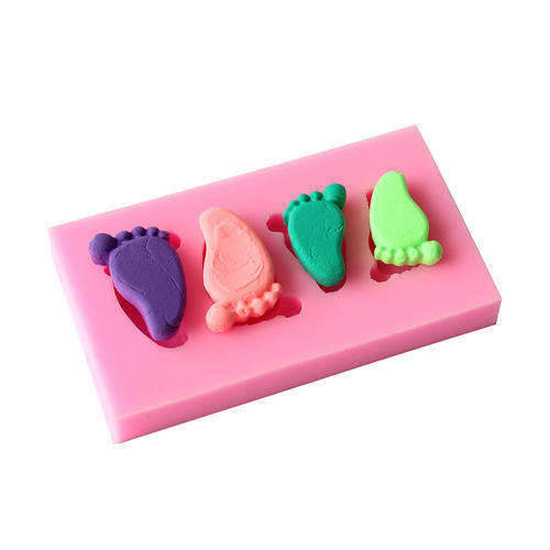 BAby feet silicone mould, for  fondant, size of mould 8.5x4cm