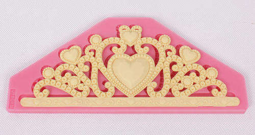Crown Tiara silicone mould, for  fondant, 17.5x7cm