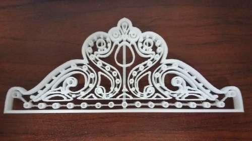 Tiara cookie cutter, 16x6.5cm