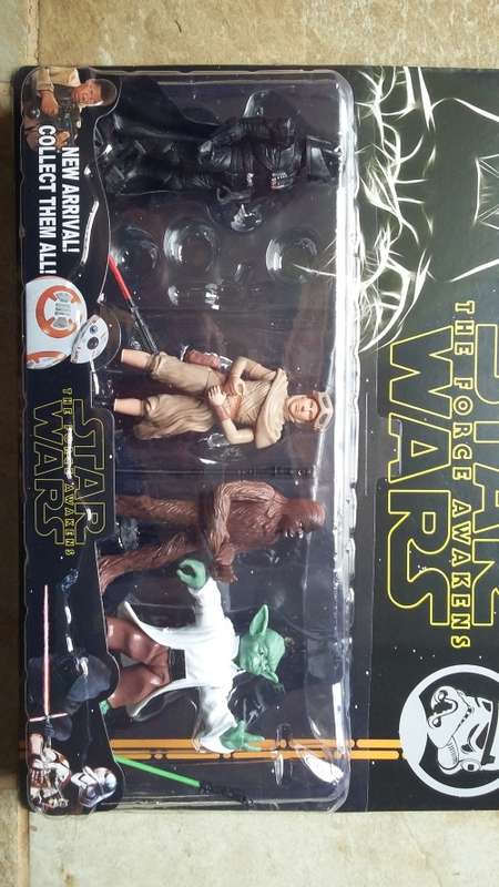 Star wars figurine set perfect for caketopper
