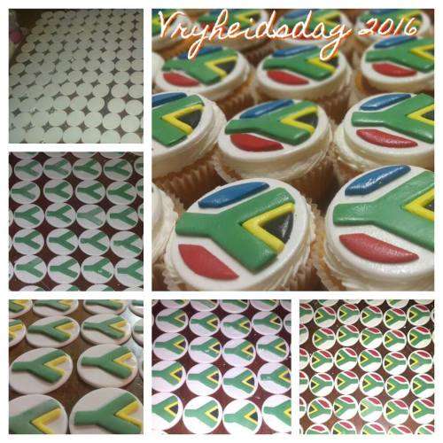 SA Flag fondant cutter, 7.5cm wide