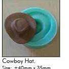 Silicone mould cowboy hat