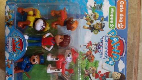 Paw Patrol, plastic figurine set. perfect to use as cake toppers