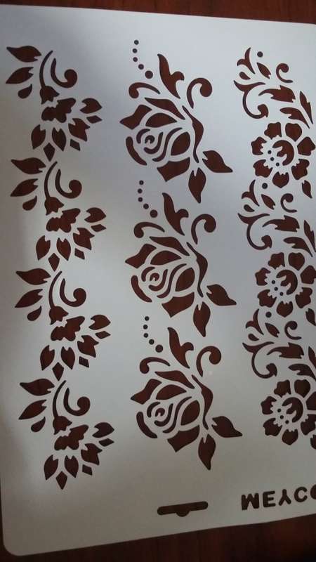 Flowers cake stencils for cakes