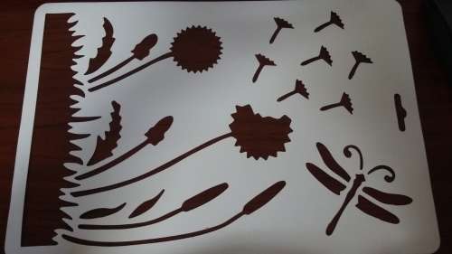 A4 Flowers cake stencils for cakes, B