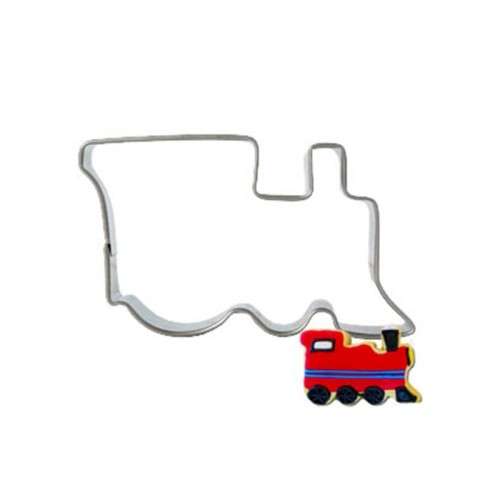 Train cookie fondant cutter metal, 7.5x4.5cm