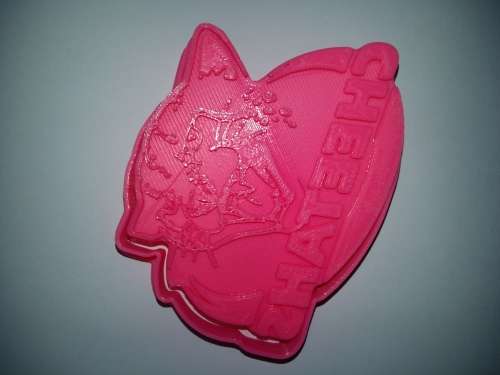 Cheetah rugby cookie cutter, 8x6.5cm