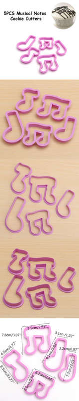 music notes cookie cutters