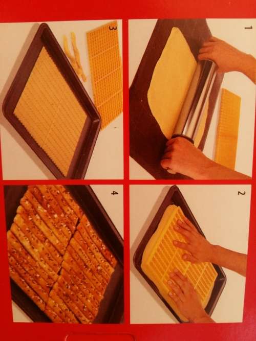 Cookie cutter press  for cheese straws