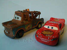 Mattel cars, Mater and McQueen, perfect to use as cake toppers