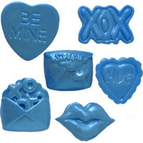 Valentine heart silicone mould, for fondant, size of mould 9.5x6cm