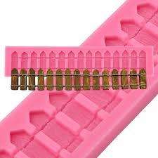 Fence Border Silicone fondant / sugarpaste mould