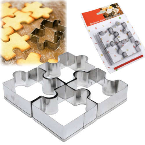 Puzzle cookie cutter metal, 9x9cm