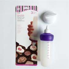Silicone bottle - melts candy fast in this easy to clean wide mouth bottle