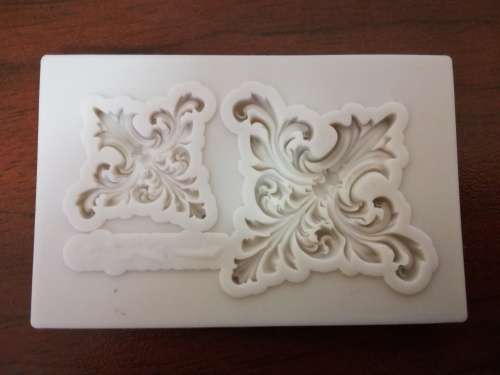 Flower Embellishment silicone fondant mould.