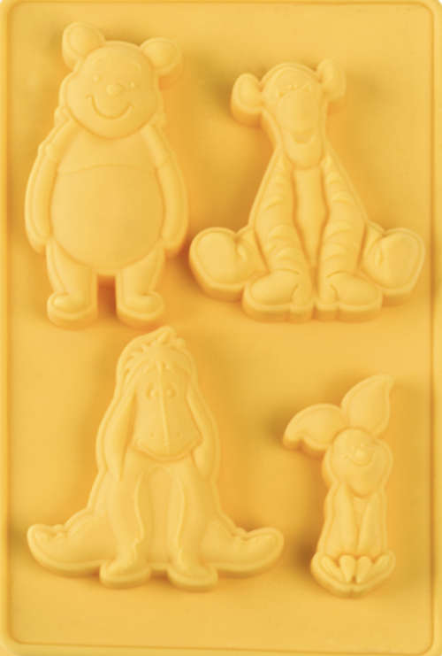 Winnie the pooh face Silicone fondant / sugarpaste mould,